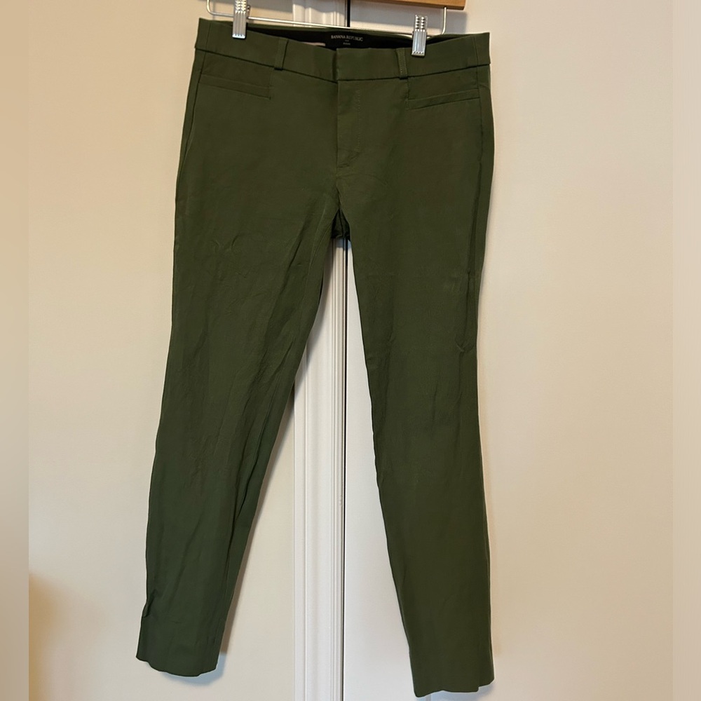 Banana Republic Green Sloan Pants